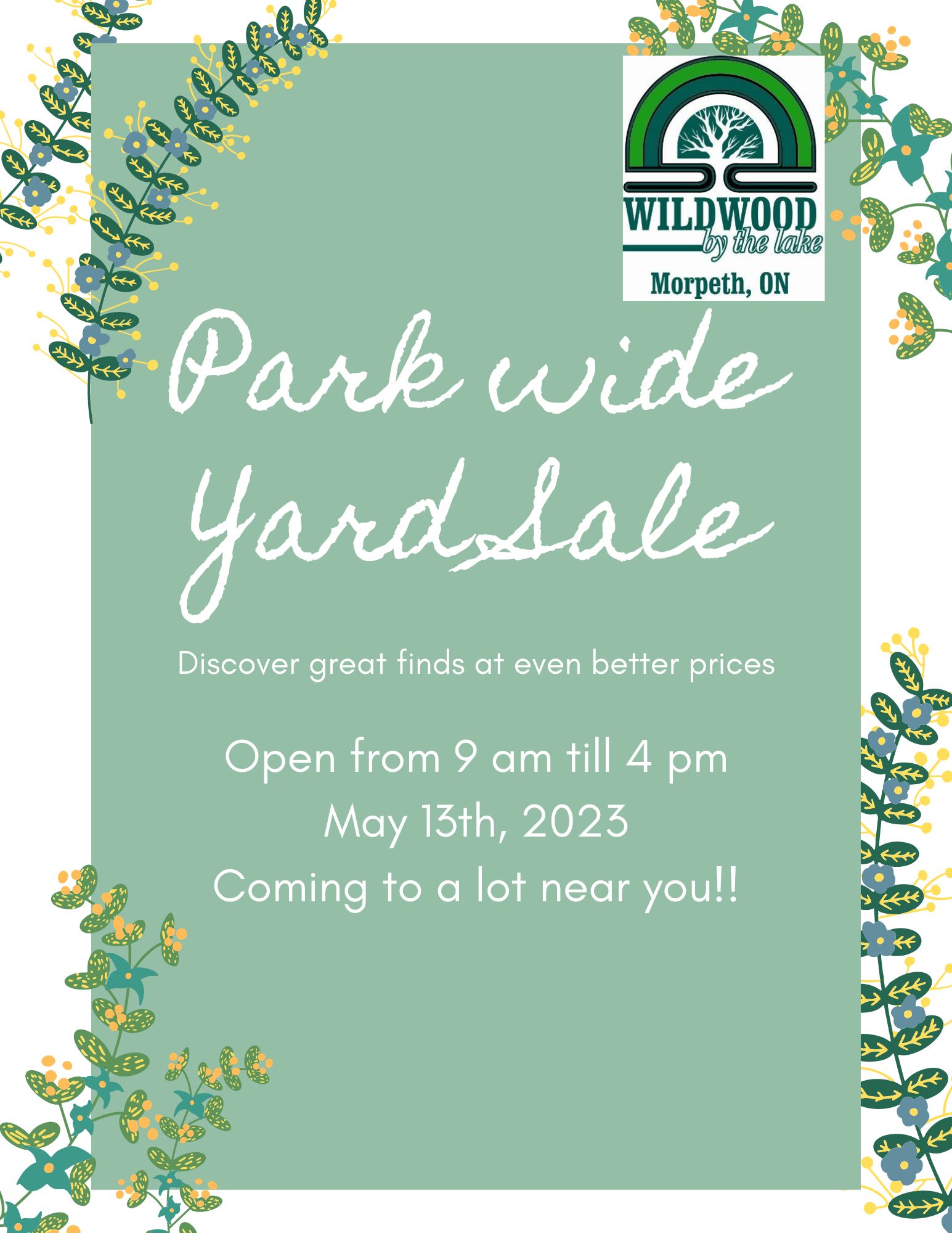 Park Wide Yard Sale!